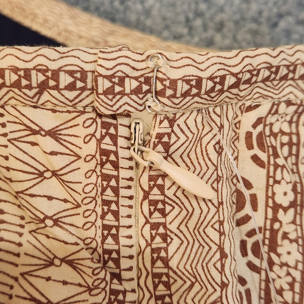 NWT Jones Wear A-line full pleated skirt geometric pattern Size 10 - Picture 6 of 11